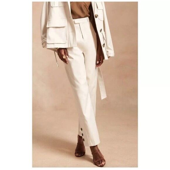 Banana Republic x Harbison 2021 Transition Safari Suit Pant Slacks Womens Sz 10 - Picture 1 of 12